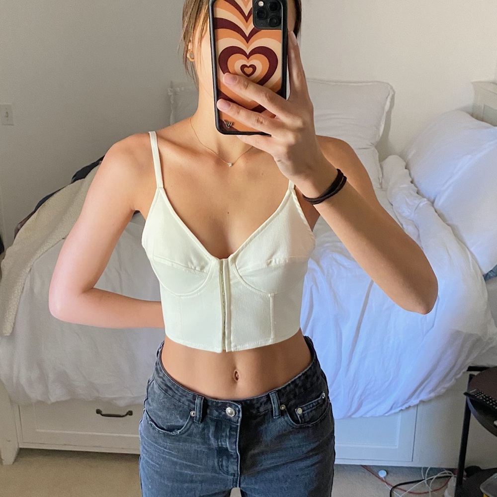 Cream Corset Top
